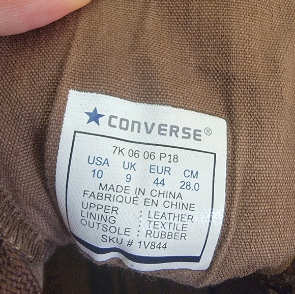 Converse brown leather, size US 10 - Picture 2 of 14